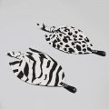 DOPLŇKY - Mazlicí dečky s uzlem WILD B&W Leopard&Zebra, 2 ks - KLRK-ND-BWLZ-W