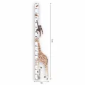 samolepky - Samolepka na zeď: Rostoucí metr Žirafa COLOR Wild, 1 ks - KLRK-RSTCMTR-ZRF-CLR