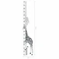 samolepky - Samolepka na zeď: Rostoucí metr Žirafa B&W Wild, 1 ks - KLRK-RSTCMTR-ZRF
