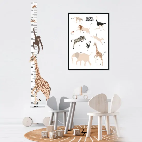samolepky - Samolepka na zeď: Rostoucí metr Žirafa COLOR Wild, 1 ks